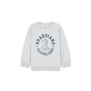 M MLB키즈긴팔티 NQK 7AMTC0444-45MGL 모노베어 아트웍 맨투맨 클리블랜드 가디언스