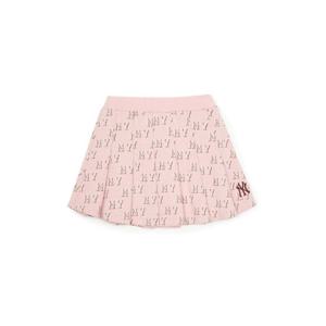 M MLB키즈반바지 NQK 7FSKM0144-50PKS 클래식 모노그램 저지 자카드 플리츠 스커트 뉴욕양키스