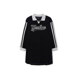 MLB키즈긴팔티 NQK 7FOPVA144-50BKS 바시티 스포츠 로고플레이 원피스 뉴욕양키스