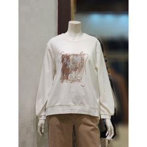 [벨라디터치][벨라디터치] V3F3TS21 9부 퍼프 소매 가을 티셔츠