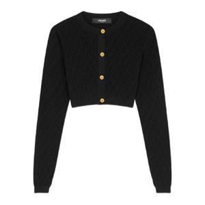 베르사체 기하학 패턴 크롭 가디건 10110201A15978