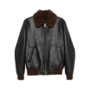 산드로 리버스 레더 재킷 SHPBL01142