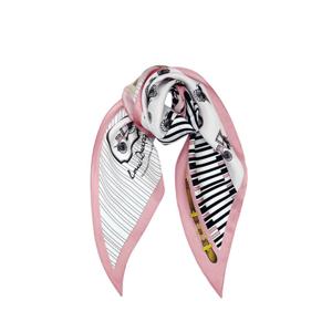 [루이까또즈(스카프)]마리아노 마름모 실크 스카프 핑크 2ESD950PI