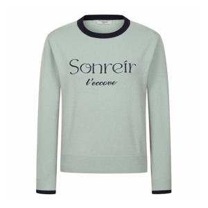 [레코브](레코브) 레터링 자수 배색 니트(LC61CXKN553X)