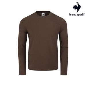 [르꼬끄] 남녀공용 레귤러핏 기모 폴리스판 긴팔티셔츠 QQ413ERLO1_BRW