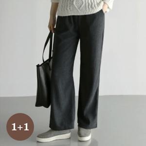 [바네사빈] [1and1]스판 골덴 와이드핏 전체밴딩 팬츠 v01289