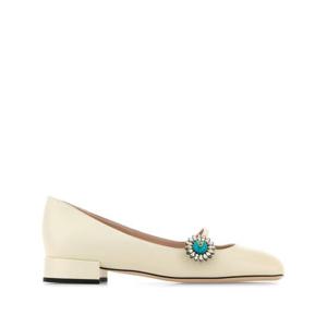 발렌티노 가라바니 여성 아이보리 발레리나 로퍼 WS0LL7 DHS9TK
