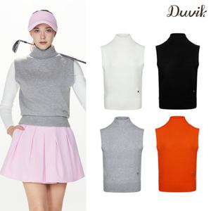 듀빅 여성 하프넥 세미 오버핏 니트 조끼 DF3WSV276