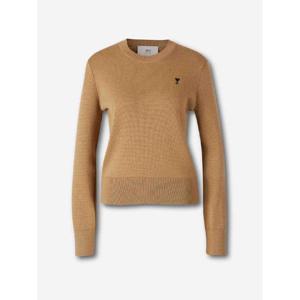 아미   니트 FW25 FKS826 001MERINO WOOL KNIT 5941583 Navy Blue