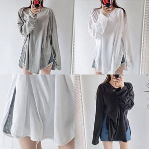 나야홍 / 위쉬몰 NS 라운드워싱랍빠긴팔티(P863H509) 빅사이즈