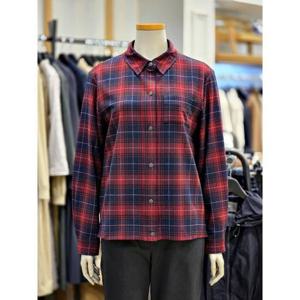 BCBG 세이브존02 체크 셔츠형 블라우스 B5D9B407