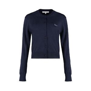 메종키츠네   가디건 FW24 MW00507KT1036P492 2623032 blue