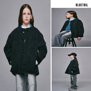 [블루테일]AZH2JK01BK퍼 안감 블랙 데님 자켓