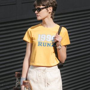 [쥬크]1998 RUNZ 프린트 크랍 티셔츠(Z252PSM023)