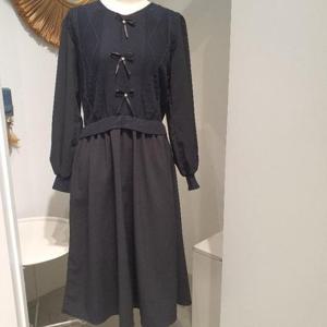 르피타 HC06 앞리본 원피스(블랙) L254UOKA52