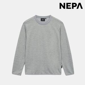 네파[택가 99,000원]남성 봄 가을 아웃도어 맨투맨 멜란지 긴팔 라운드 티셔츠 7K55366