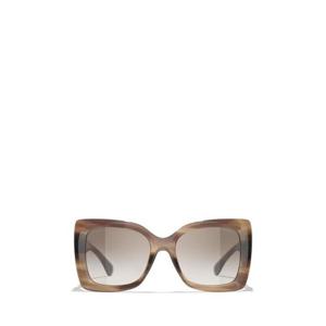 샤넬 선글라스 CH5555 14160A STRIPED TORTOISE TAUPE