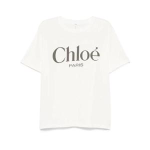 끌로에 로고 코튼 티셔츠 CH25SJH20191