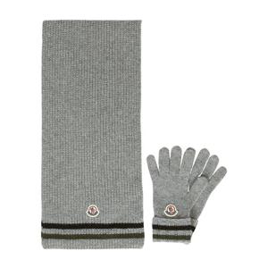 몽클레어키즈 목도리 장갑 세트 3G00003 M1241 912