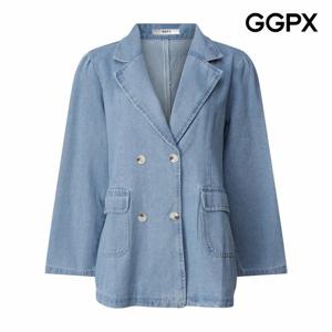 [GGPX] 더블 카라 하프 데님 자켓 (GP9JK042F)