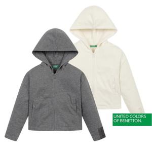 [베네통키즈]25FW 코튼 후드 집업 3NBMC505E