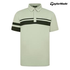 테일러메이드 25SS 남성 블록 카라 반팔 티셔츠 (TMTYO2244-812)