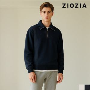 [지오지아] 오버핏 반집업 카라 맨투맨 티셔츠 (AAD4TT1102)