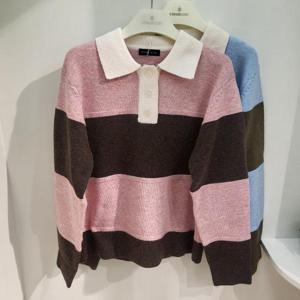 체이스컬트 HC03 여성 켤러 블럭 카라 스웨트 EFRG5274D0P