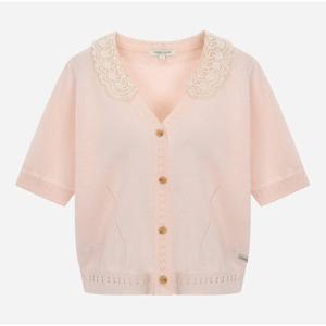 [써스데이아일랜드][여성]레이스 카라넥 가디건(T256MCD134W)