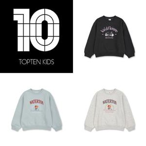 탑텐키즈 MKF4TR2001  여아 플리스 그래픽 스웨트셔츠