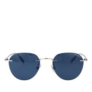 몽블랑 블루 틴트 라운드 메탈 선글라스 MB0428S 004