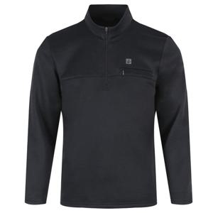 남자 겨울 기모 반집업 스판 긴팔 티셔츠 FRX-TSK-118-검정