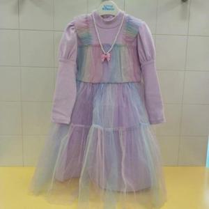 리틀밥독 HC07 퍼플무지개  드레스 H254mop07