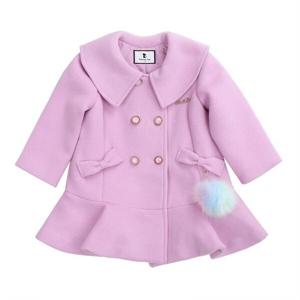 [프렌치캣(백)]연보라 모직 코트(Q25DCC110)양말증정