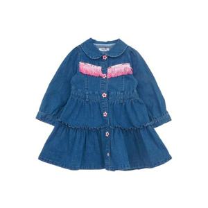 [프렌치캣(백)]데님수술원피스(Q44DAO200)