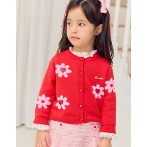 [프렌치캣(백)]레드플라워 가디건(Q44DAW011)