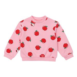 [프렌치캣(백)]핑크 사과나염 맨투맨티셔츠(Q45DBT240)