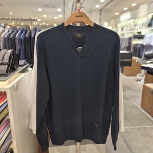 [레노마셔츠] 모100% 변형넥 풀오버니트RPFSW1011청녹색