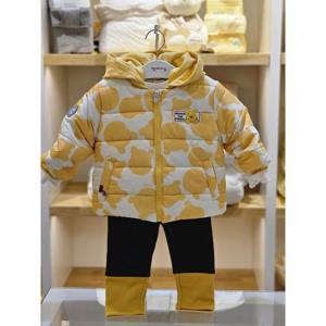 아가방 세이브존02 엘로우 패턴경량패딩점퍼 03s725005