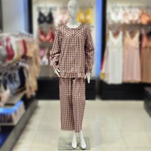 [비너스] 웜후레쉬 선염 체크 파자마(vpa4580w)