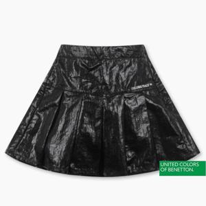 [베네통키즈]25FW 샤이니 크랙 플리츠 스커트 QASK08541