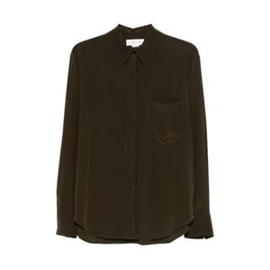 25 FW 빅토리아베컴 체스트 포켓 버튼 업 셔츠 1425WSH006901A TP443453285