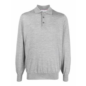 [BRUNELLO CUCINELLI] 라프리마 남성 크루 넥 PoloStyle 라이트웨이트 스웨터 M2400295C073D Grey /8