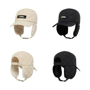 내셔널지오그래픽키즈 K254KHA060 키즈 퀼팅 귀달이캡