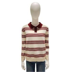 [숲]배색 카라 스트라이프 니트 SBALK38