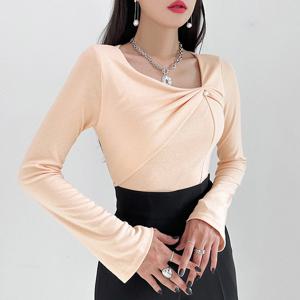 [금찌]금찌 무드 진주 라인 티 ST7770T