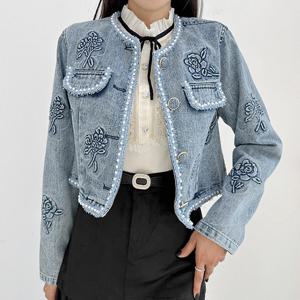 [금찌]금찌 델리 플라워 데님 자켓 JK7440