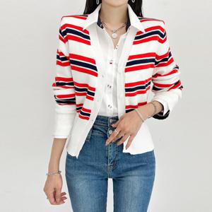 [금찌]금찌 에샤 스트라이프 니트 가디건 JK7468