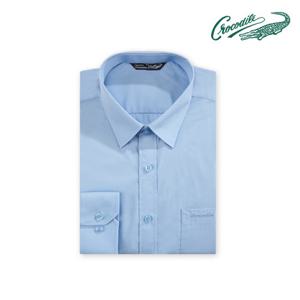 [크로커다일] 블루 솔리드 셔츠 CDAA5YS9412