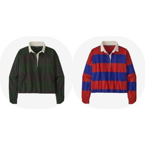 [파타고니아코리아] 42395Q7 여성 우먼즈 롱-슬리브드 럭비 셔츠 티셔츠 Long-Sleeved Rugby Shirt PG